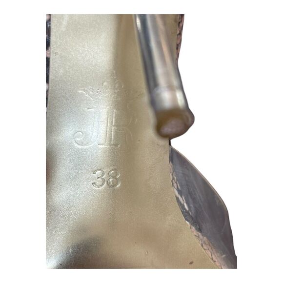 JESSICA RICH SO BOSSY‎ Size EU 38 | US 8 WOMEN PUMP HEELS Clear Snakeskin - Picture 7 of 11